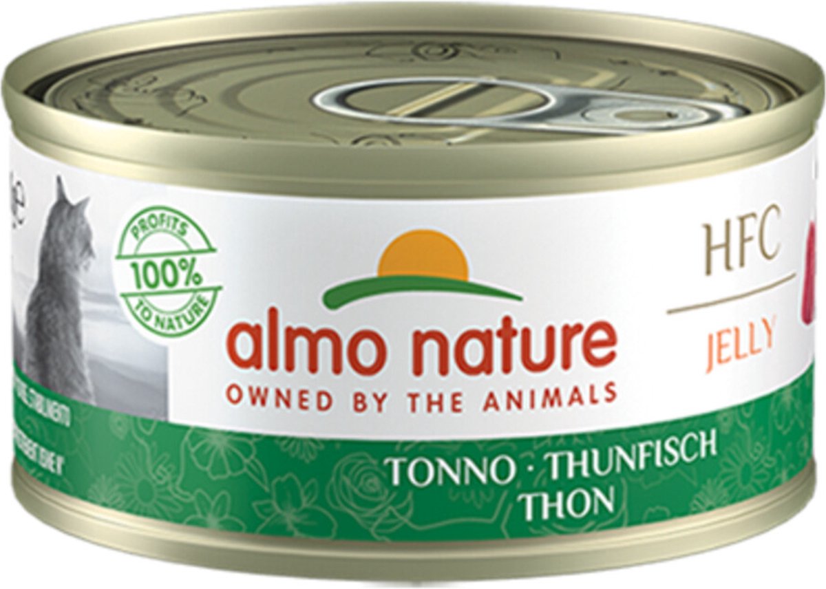 48x Almo Nature HFC Jelly Kattenvoer Nat Tonijn 70 gr