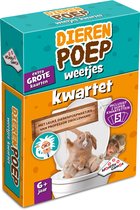 Dierenpoep Weetjes Kwartet - Kaartspel - Boordevol leuke feitjes over de stoelgang van dieren