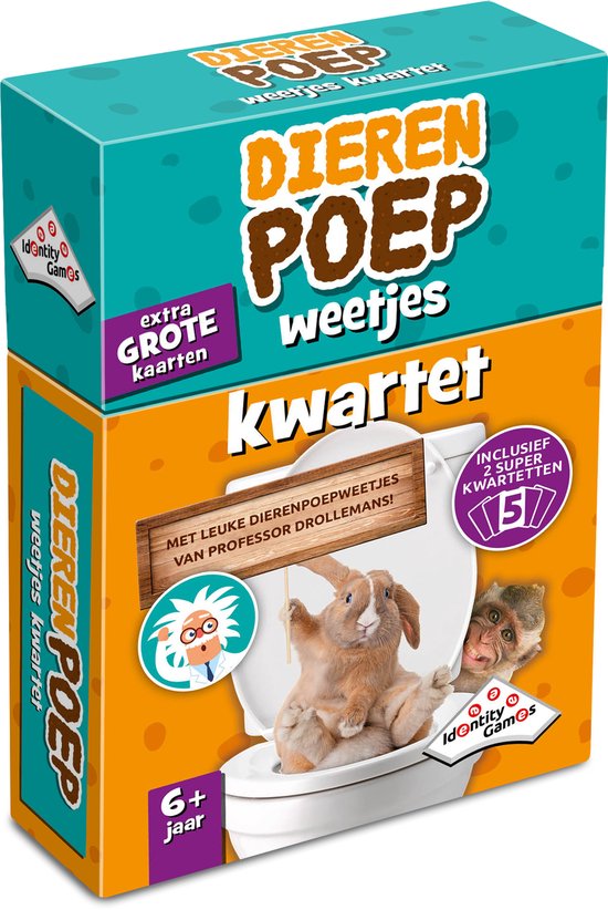 Dierenpoep Weetjes Kwartet