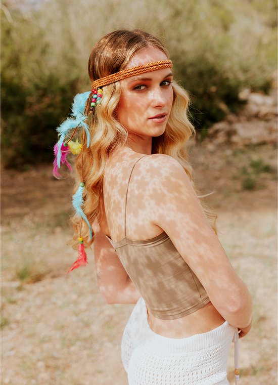 Boland Peace hippie armband voor volwassenen Verkleedattribuut Fashion