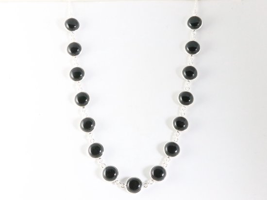 Collier en argent avec onyx
