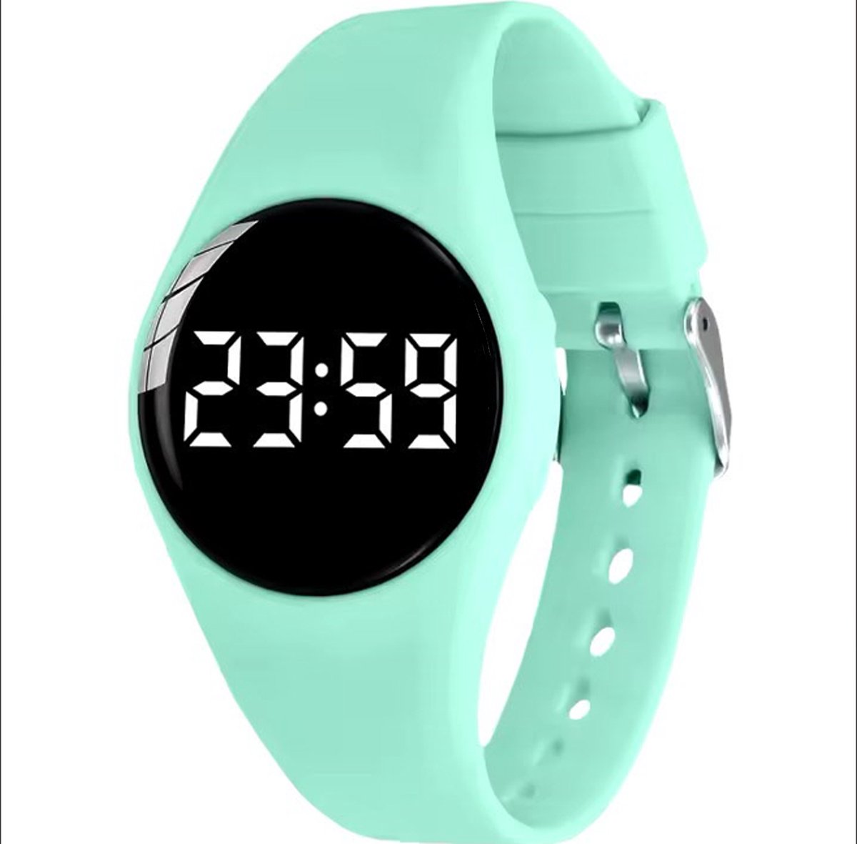Goedkoopste Herinnerings/alarmhorloge voor medicatie of plaswekker -kinderen- ouderen- slechthorende- Parkinson- beginnende Dementie -USB oplaadbaar - countdown timer - 15 dagelijkse alarmen - rond - Licht Groen
