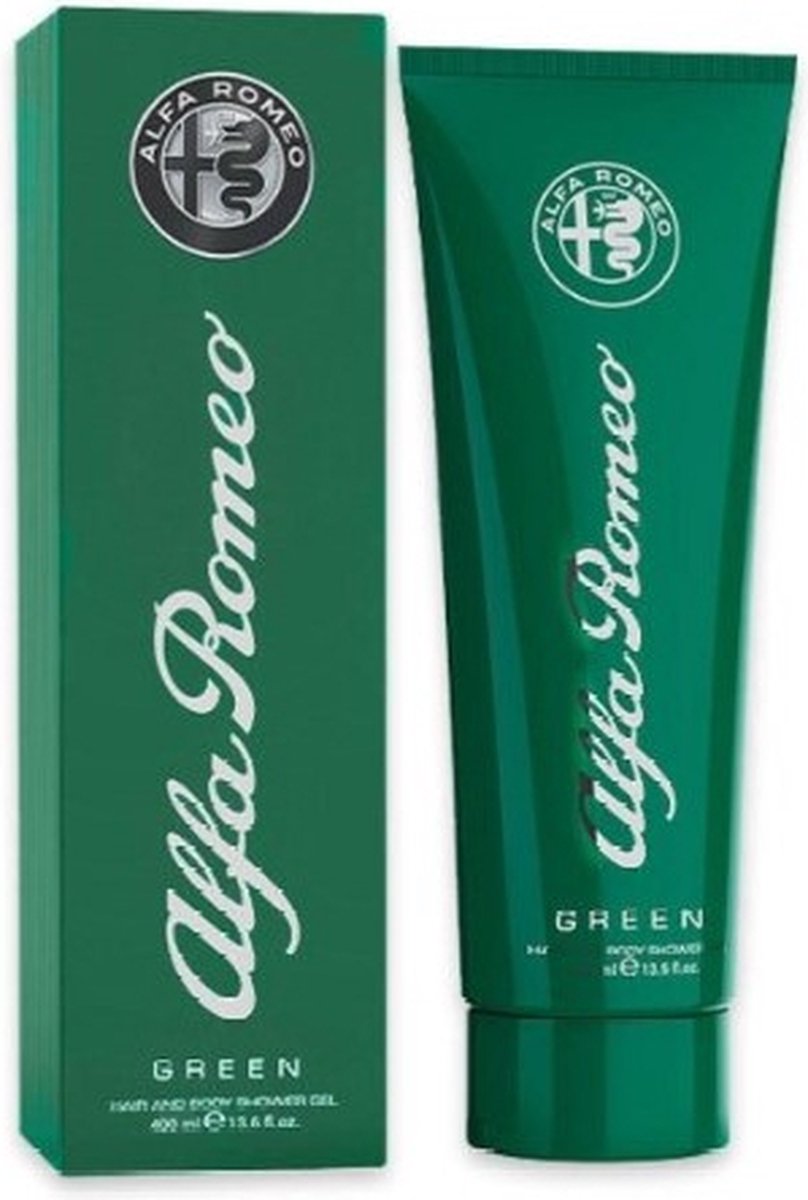 Alfa Romeo Green Hair And Body Shower Gel Pour Homme 400 ml