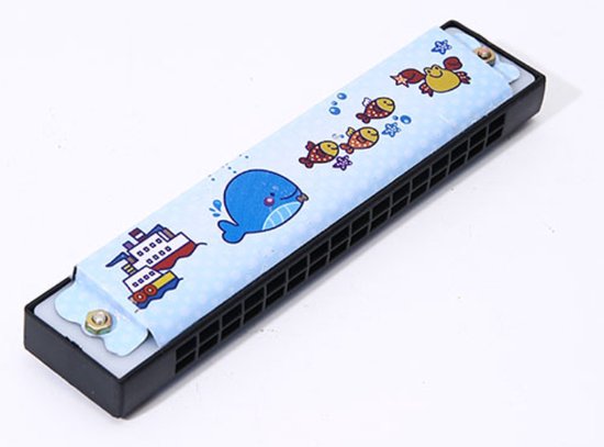 Mondharmonica | Kinder Harmonica | 13 CM Lang | 16 Gaten | 16 Noten | Vissen