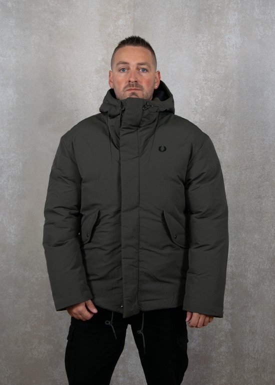 Patch Pocket Puffer Jacket Fred Perry Winter Coats Puffer Jacket 
