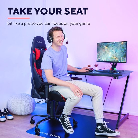 Instelbare Gaming Stoel met Verwijderbare Kussens - 360° Draaibaar en Ergonomisch Ontwerp voor Comfortabel Gam ervaren — afbeelding 5