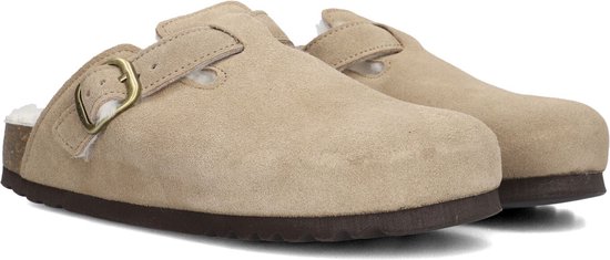 SCHOLL FAE NEW F Suede SA Sabots pour femmes FALSO beige foncé pour femme - Beige foncé - Taille 36