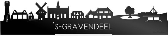 Standing Skyline s Gravendeel Zwart Glanzend 60 Cm Woondecoratie standing-skyline-s-gravendeel-zwart-glanzend-60-cm-woondecoratie