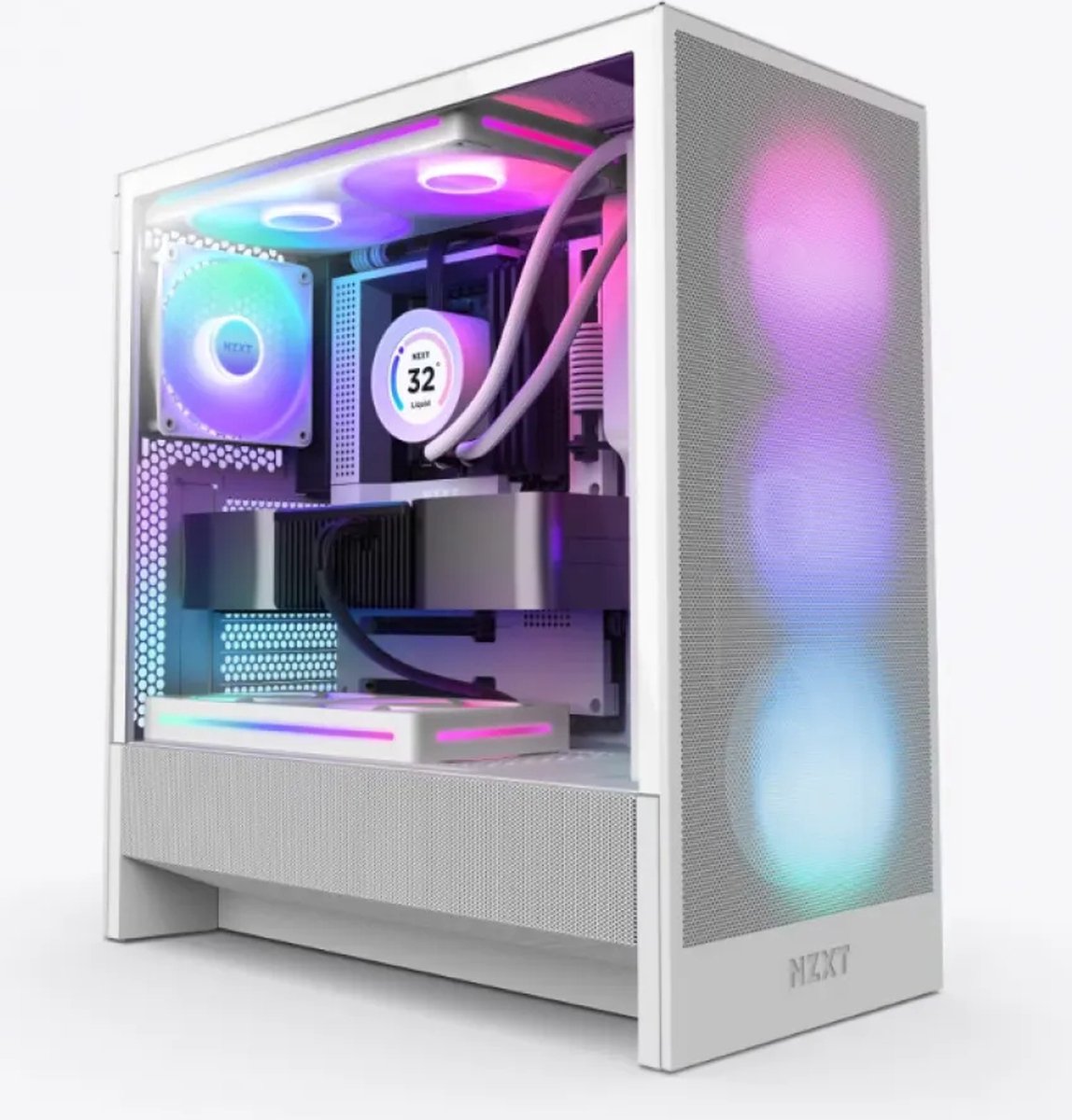 NZXT H5 Flow RGB (2024) White - Midtowermodel