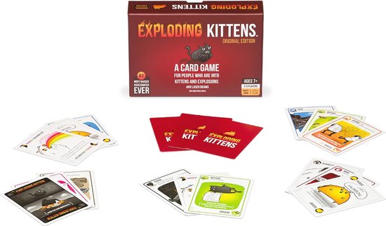 Exploding Kittens Party Pack - Jeu De Cartes Jusqu'à 10 Joueurs - Version Anglaise - Fun En Famille Ou Entre Amis