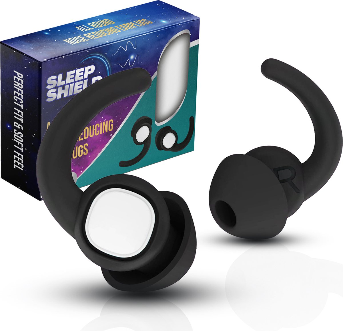 Goedkoopste SleepShields Oordoppen - Oordoppen Slapen - Geluid Dempende Oordoppen - 2 Maten - 36DB Demping - BPA Vrije Siliconen