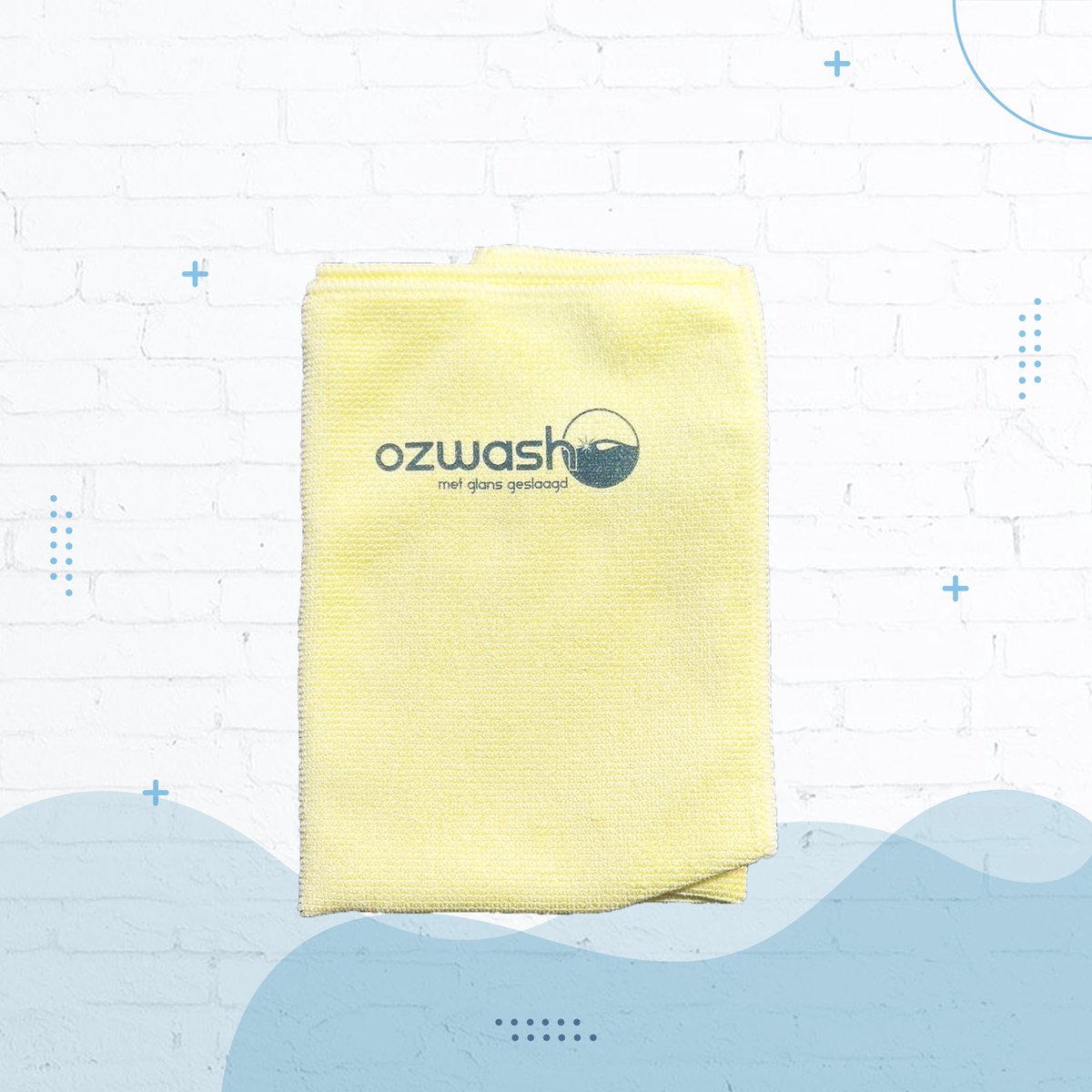 Goedkoopste microvezel doek - Ozwash - trixot luxe - absorberend en extra dik - geel - 40 x 40