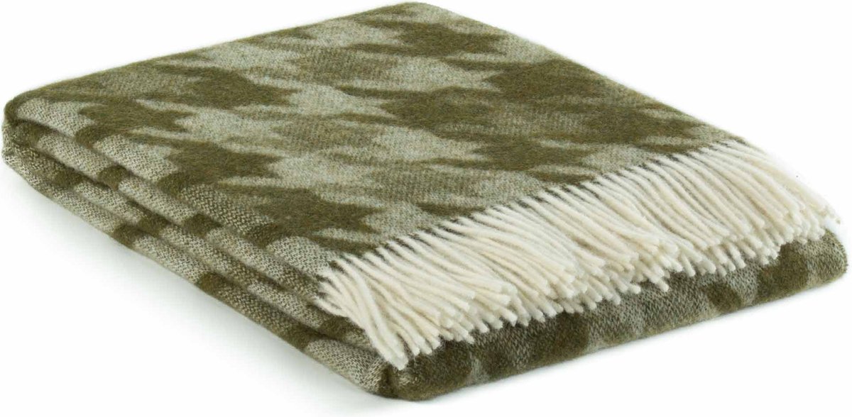 Most Plaid Lucca - 100% Nieuw-Zeelandse wol - 140 x 200 cm - groen