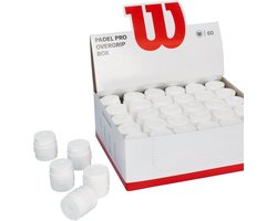 Wilson Padel Pro Overgrip Box Wit (60 Stuks)