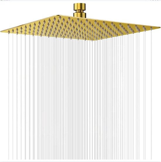 Gouden regendouche I Plafond I Inbouw I 30 cm douchekop