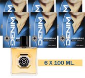 Bol.com Denim Original Aftershave lotion 6 x 100 ml - Voordeelverpakking aanbieding