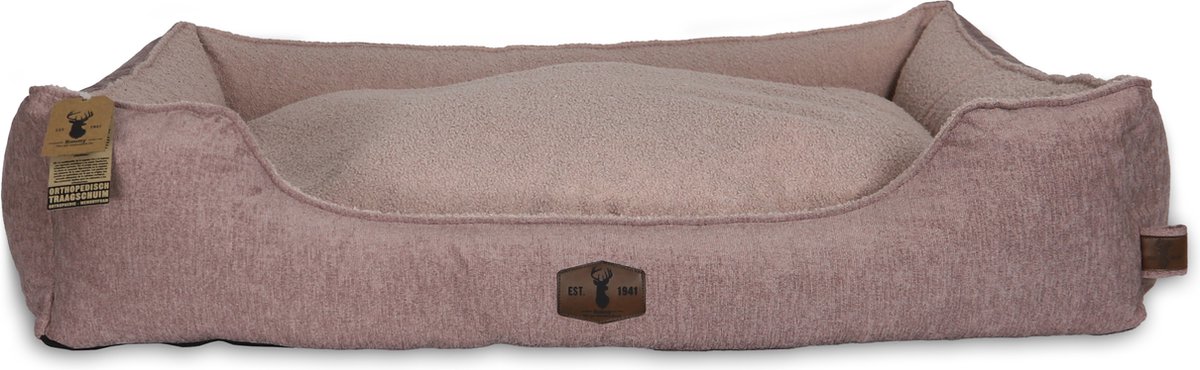 Boony Est 1941 - Premium Divan - "Orthopedische Hondenmand - Misty Rose - 120x90x29 cm
