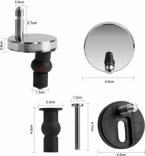 Toiletbril Bevestiging Screwbolts Universele Wc-de
