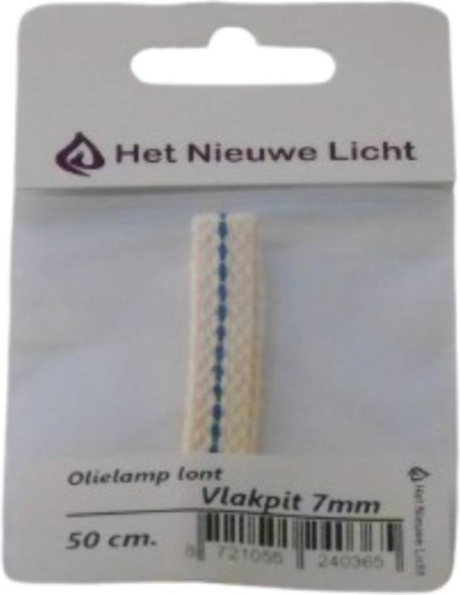 Het Nieuwe Licht ® - olielamp lont - 7mm vlakpit - voor petroleum lamp