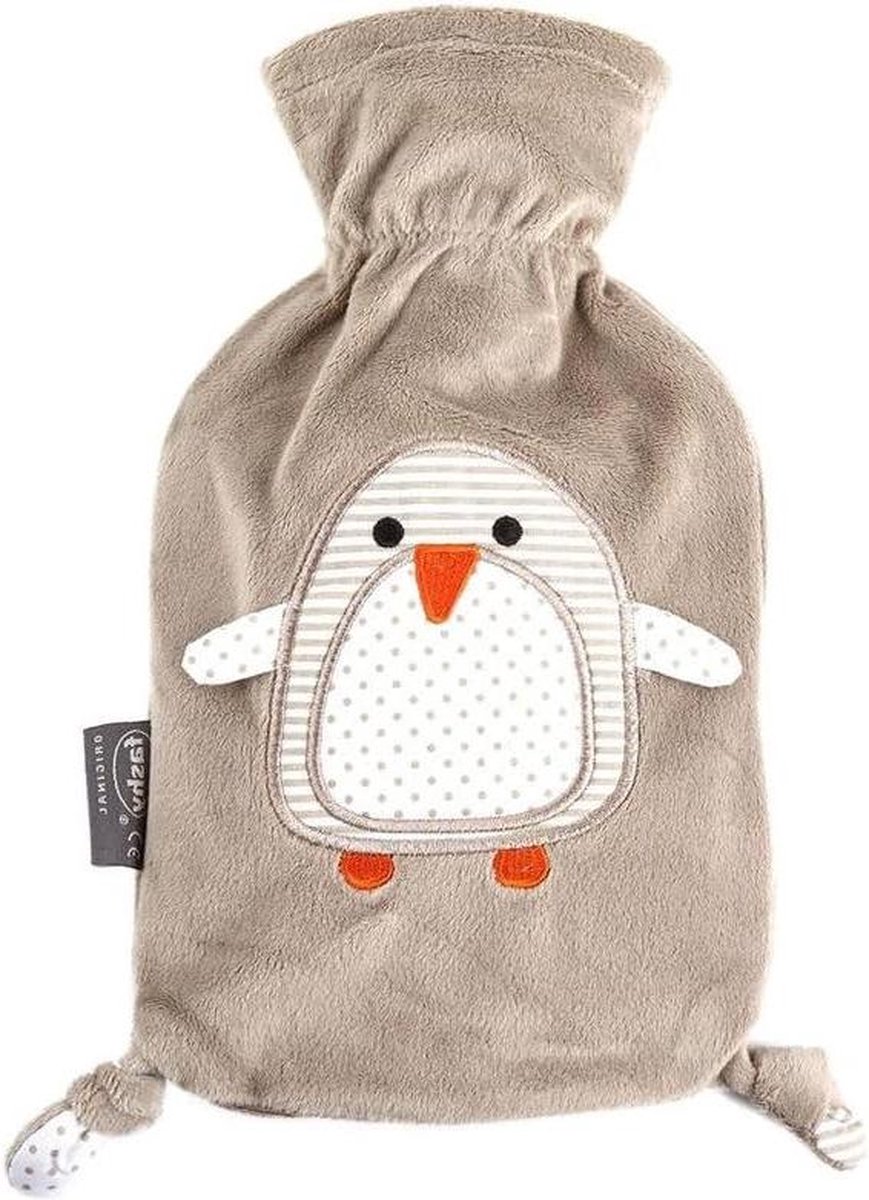 Goedkoopste Kruik Warmwaterkruik Pinguin Thermoplast - Knuffelzachte Pinguin Overtrek - 0-8 liter