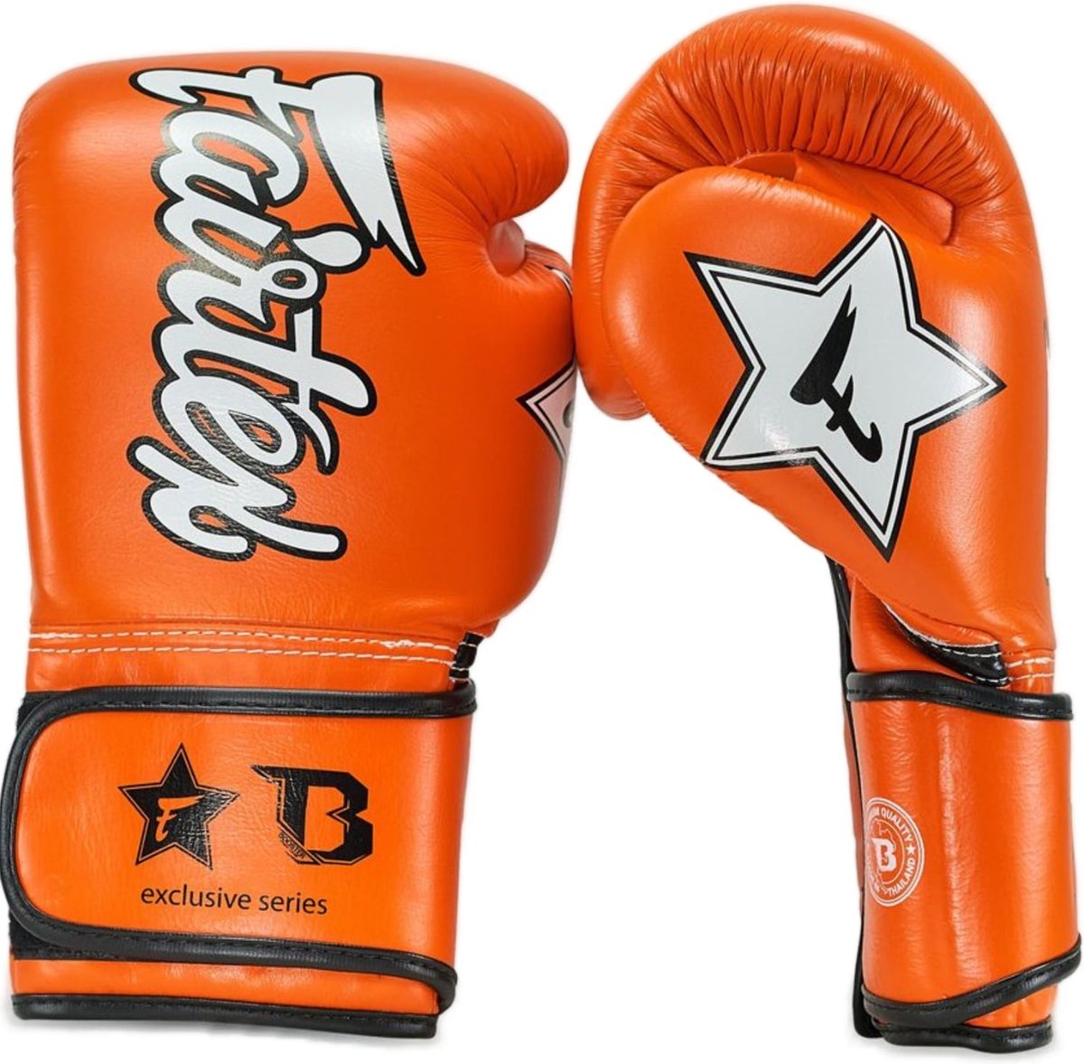 Fairtex X Booster Bokshandschoenen - FXB BG V2 - Echt leer - Oranje 12 oz