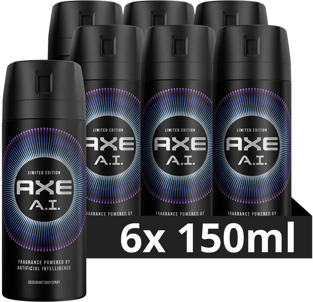 Goedkoopste Axe Deo A.I. Bodyspray - 6 x 150 ml