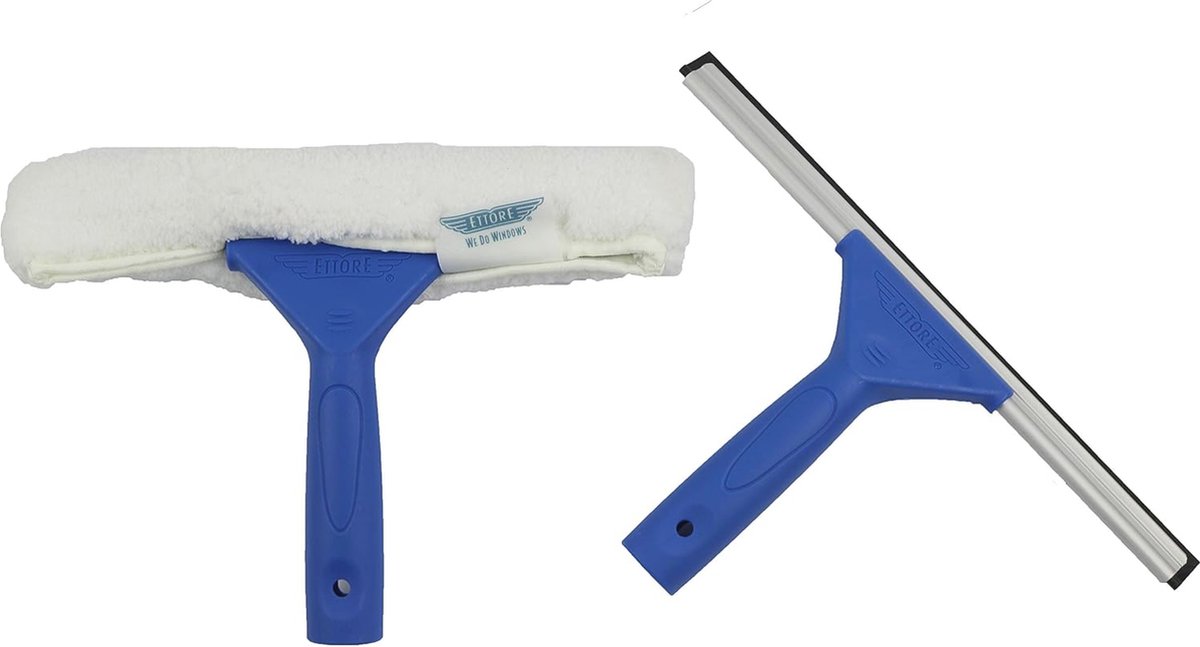 Goedkoopste Professionele raamreiniging met blauwe squeegee - 2 stuks