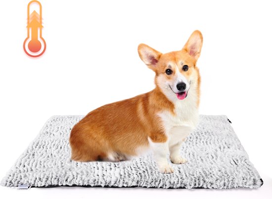 Nobleza 2D2 - Vetbed lavable - Tapis chauffant pour chiens et chats - M - 70x50cm - Grijs