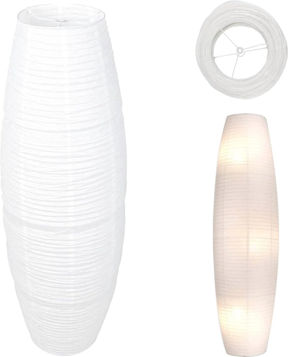 Papier Vloerlamp Lampenkap Vervanging voor Woonkamer en Slaapkamer