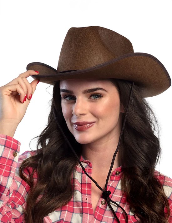 Chapeau de cowboy brun