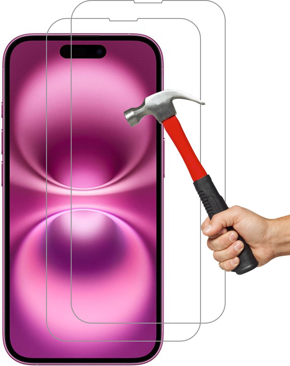 Screenprotectors Geschikt voor iPhone 16 Arara Screenprotectors Beschermglas - 2 stuks
