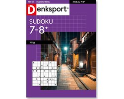 Denksport Puzzelboek Sudoku 7-8* king, editie 61
