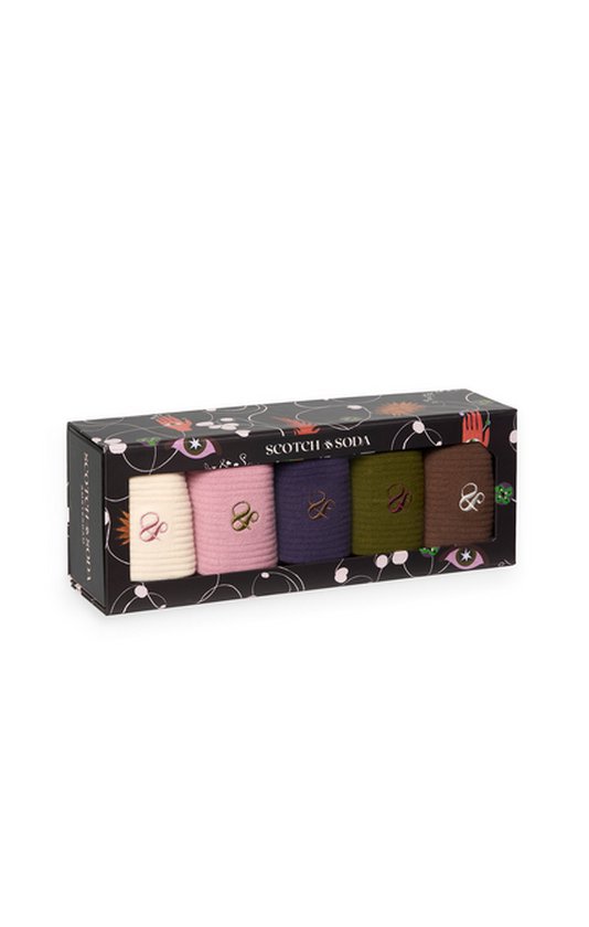 Scotch & Soda 5PK WOMENS BOX SET Chaussettes pour femmes - Crème - Taille OS
