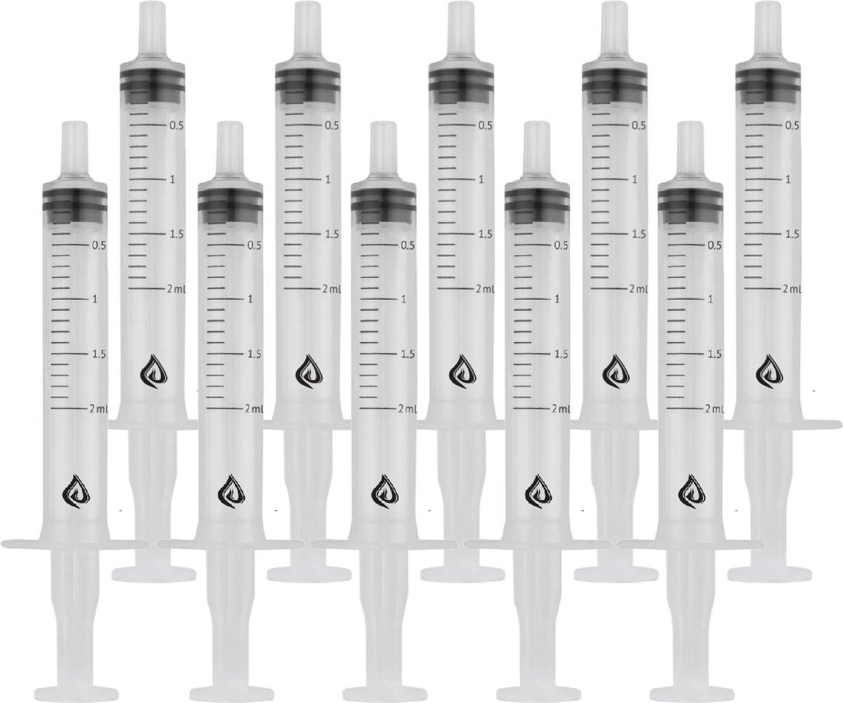 Spuit 2ml - 3 delig - Per Stuk Verpakt - 10stuks.