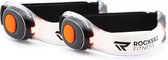 Rockerz Hardloop verlichting - Hardloop lampjes incl batterijen - LED verlichting voor om je armen - Water resistant - Set van 2 - Kleur: Oranje