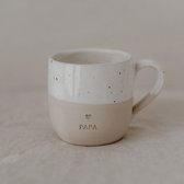 Mok Papa - Cappucino - Tas - Aardewerk - Papa - Handgemaakt - Servies - Decoratie - Geschenk - Cadeau - Koffie - Thee - Origineel Cadeau - Uniek