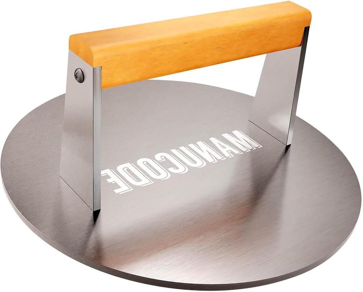 Roestvrijstalen Smash Burger Press 23cm 16 kg Burger Smasher voor bakplaat en grill smash burger