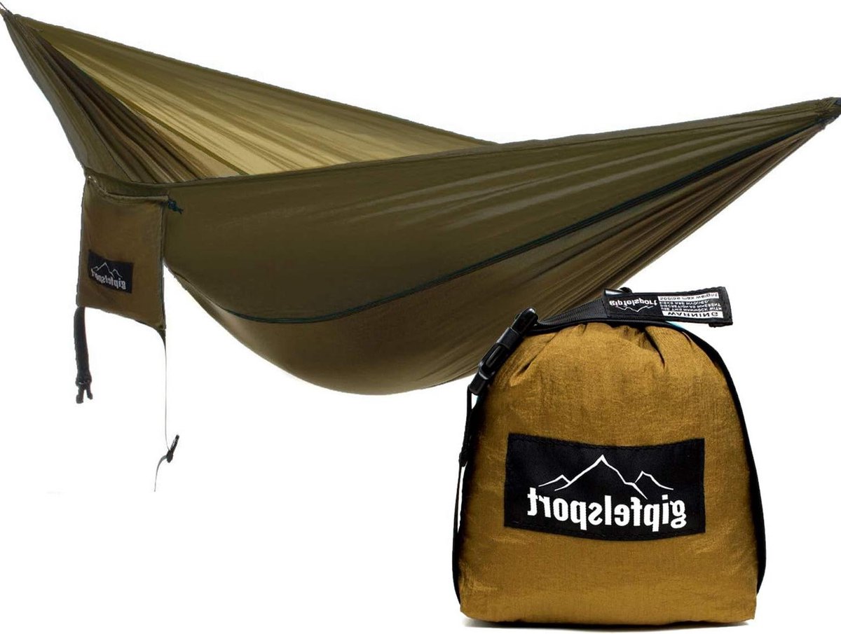 Ultralichte hangmat olijf riemen - outdoor camping gear nodig in html hangmat