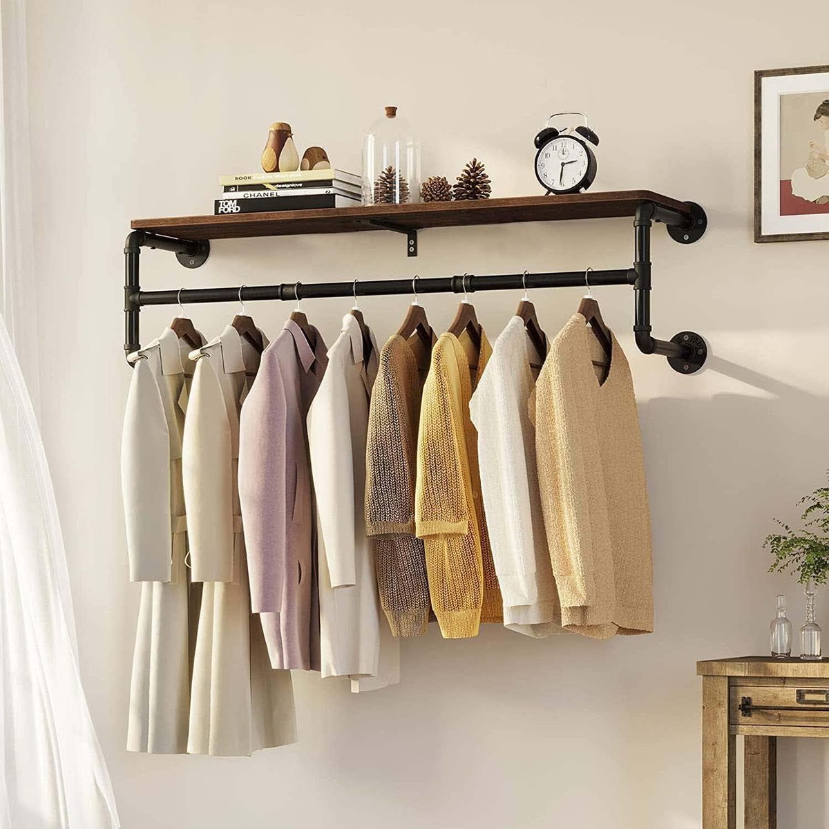 HelloHomy® Kledingstangen - Set van 2 - Aan de muur - Draagvermogen van