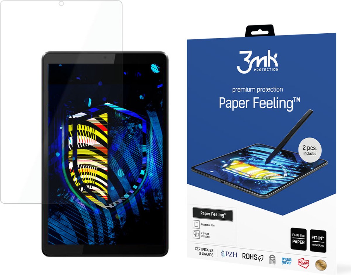 3MK PaperFeeling Serie - Beschermfolie - Lenovo Tab M8 - Schrijfgevoel - Mat Afwerking