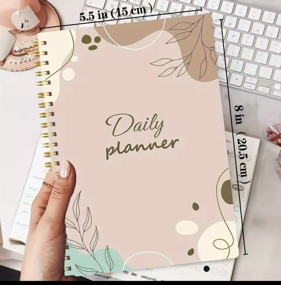 Foto: Daily planner back to school dagelijks plannen leren plannen prioriteiten checker notes bijhouden hoeveel water je hebt gedronken discipline school planner back to school ringband