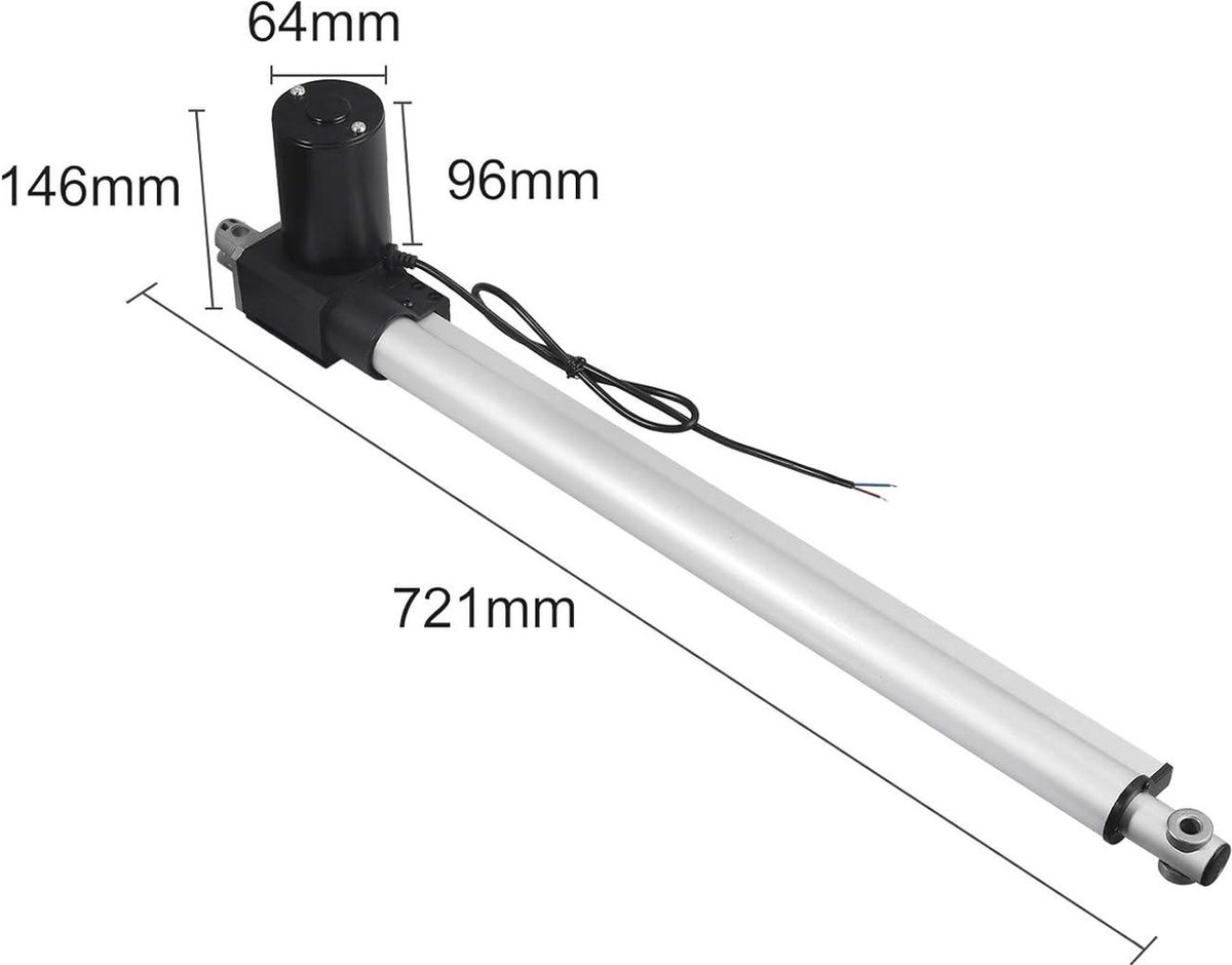 500 mm lineaire aandrijving, DC 12 V belasting, elektromotor, verstelbare aandrijving, poortopener, lineaire actuator, motor, gelijkstroommotor, elektrische cilinder, duwstangmotor voor auto en