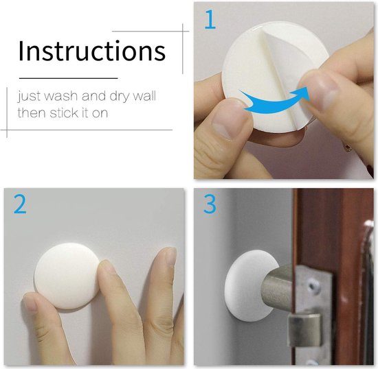 Deurklink Bumper, Deurklinkstopper - Stille Siliconen Muur-Deurstopper,Creatieve Deurknop Beschermer, Deurmuurbeschermer voor Zakelijke Winkels