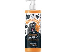 Bugalugs - Shampoo voor stinkende honden met geurneutralisator - Alle vachttypes - Fles met pompje - Vegan - 500 ml