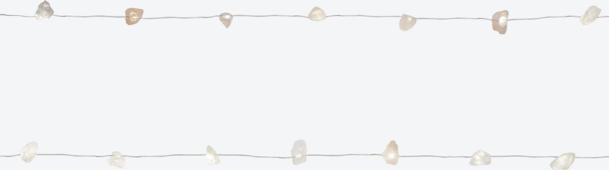 Crystal ledverlichting 2 meter | 20 led | Clear Quartz