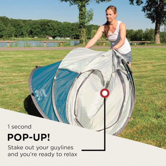 Snelle Pop-Up Tent voor 2 Personen - Ideaal voor Festivals en Weekendtrips van Merkloos — afbeelding 4