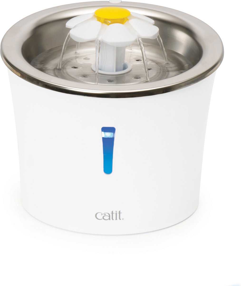 Catit Flower Drinkfontein van RVS 3Liter Katten