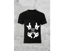 Property of my boyfriend t shirt - tshirt - maat xxl