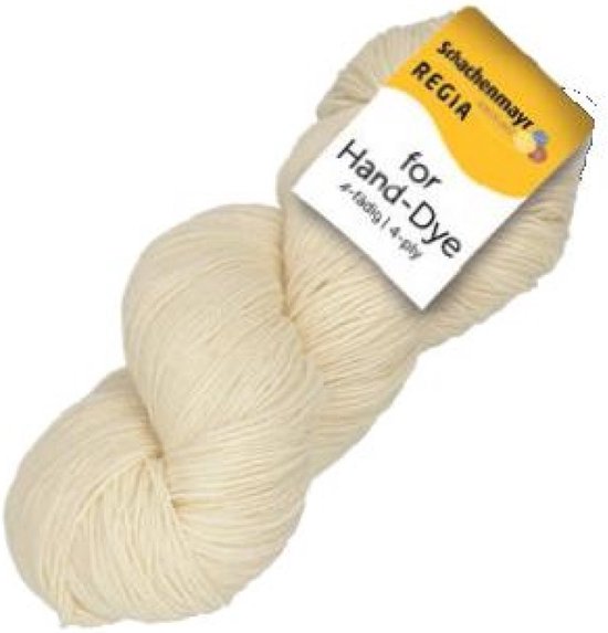Regia - For Hand-Dye -100 gram - 4draads ongeverfde wol