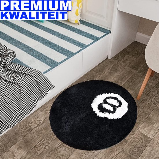 Rond Zacht Tapijt Fluffy - Wasbaar Tapijt voor de Vloer Bank Muur - Rond Fluffy